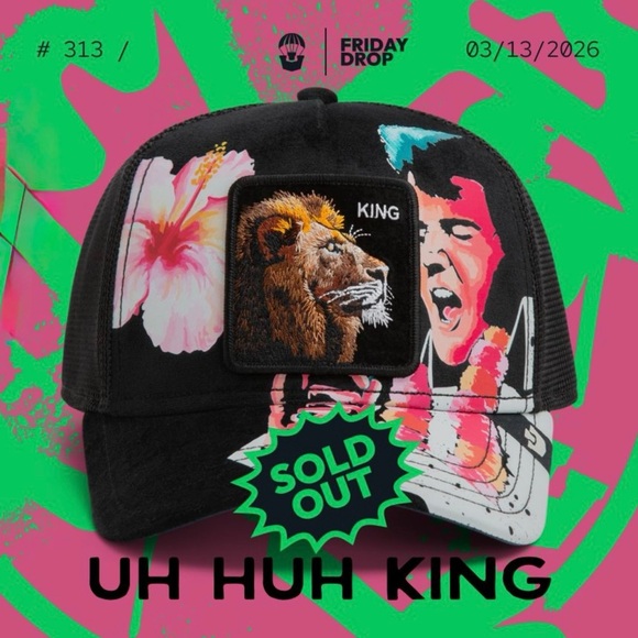 Goorin Bros. "Uh Huh King" Trucker Hat.
Elvis. NWT SOLD OUT! - Picture 13 of 14